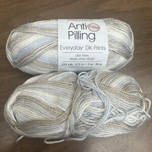 Premier Yarns Anti Pilling - Lullaby - 3 Ounce -233 Yards -‎ 2 Skeins (one New)